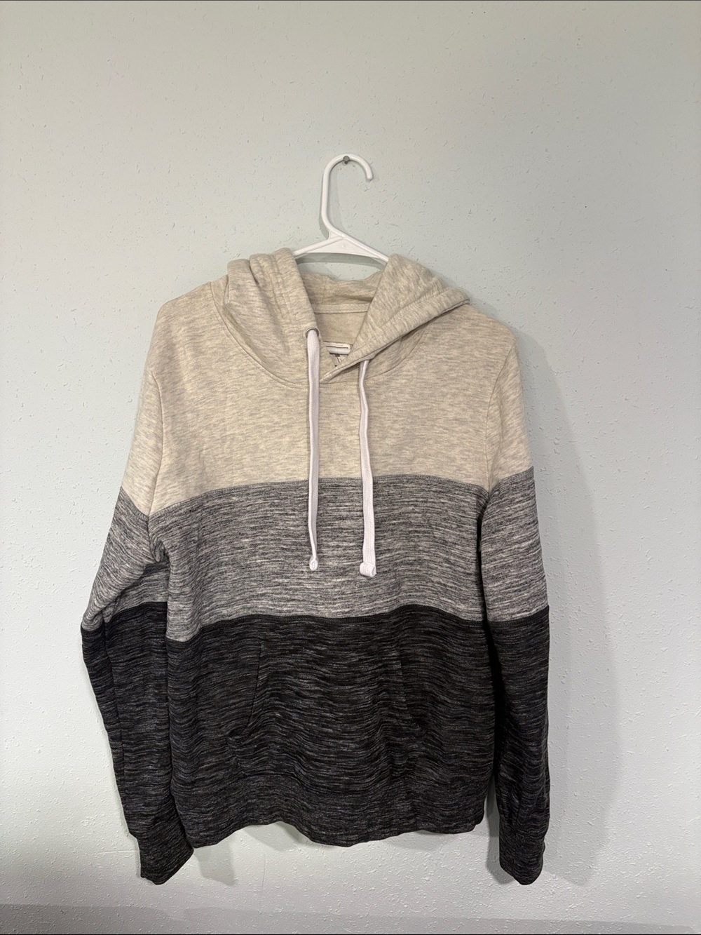 Reflex Cream Hooded Pullover Sweatshirt Unisex